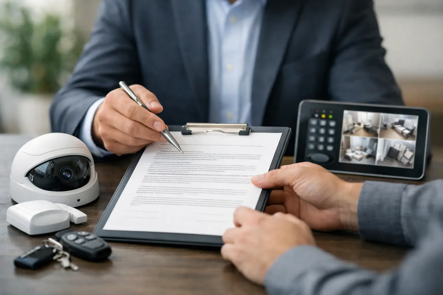 What a Security System Service Agreement Covers
